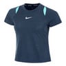 Court Dri-Fit Advantage T-shirt Damer - mörkblå, turkos