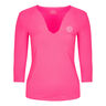 Ariana Tech V-Neck Långärmat Damer - pink, vit