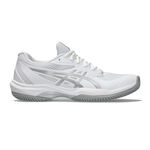 ASICS Tennisskor ASICS Game FF Sko f&ouml;r grus Damer - vit, silver