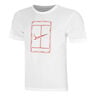 Court Dri-Fit Heritage T-shirt Herrar - vit, 