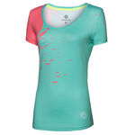 BIDI BADU Kläder BIDI BADU Amari Tech Round-Neck T-shirt Damer-Mint,Korall