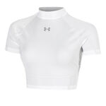 Under Armour T-shirt Under Armour HeatGear Elite Crop T-shirt Damer-vit