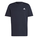 adidas Kläder adidas Essentials Single Jersey Embroidered Small Logo T-shirt Herrar-Mörkblå