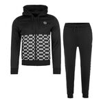Sergio Tacchini Kläder Sergio Tacchini Mosaico Hoody Träningsoverall Herrar-Svart,Vit