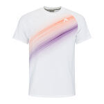 HEAD Kläder HEAD Performance T-shirt Herrar-Vit,Orange