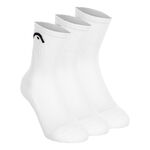 HEAD Kl&auml;der HEAD Short Crew Tennisstrumpor 3-pack Unisex - vit, 