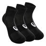 Quarter Sportstrumpor 3-pack-Svart,Vit