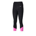 Mizuno L&ouml;partights Mizuno Impulse Core 3/4 Tights Damer - svart, pink