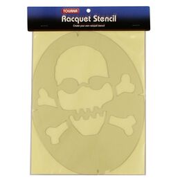 Fun Racketschablone Totenkopf