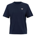 Tecnifibre Kl&auml;der Tecnifibre Graphic T-shirt Damer-m&ouml;rkbl&aring;