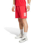 adidas Shorts adidas Club 3Stripes 7inch Short Shorts Herrar - r&ouml;d, vit