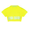 Abdominis Crop Move T-shirt Damer-Neongul