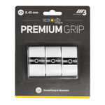Tennis-Point Överlindor Tennis-Point Premium Grip weiß 3er