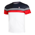 Fila Kläder Fila Malte T-shirt Herrar-Vit,Röd