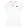 Crew V-Neck T-shirt Damer-Vit