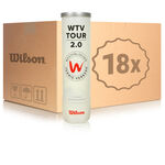 Wilson Trycksatt boll Wilson WTV TOUR 2.0 4-pack rör 