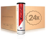 Tecnifibre Trycksatt boll Tecnifibre X-One Swiss 4-pack r&ouml;r 