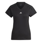 adidas Kl&auml;der adidas Essentials AEROREADY Train Minimal Branding V-Neck T-shirt Damer-Svart