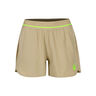 Wild Match 2in1 Shorts Damer-Beige,Neongr&ouml;n