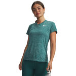 Under Armour Kl&auml;der Under Armour Tech Twist T-shirt Damer-gr&ouml;n, vit