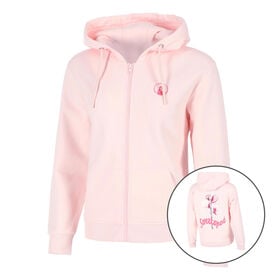 Bild av Endlessly Flower Zip Sweat-jacka Damer-Rosa,Flerf&auml;rgad