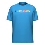 HEAD Kl&auml;der HEAD Vision Rainbow T-shirt Herrar-bl&aring;