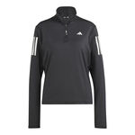 adidas Kl&auml;der adidas Own The Run B Half-Zip Longsleeve L&aring;ng&auml;rmat Damer-Svart