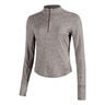 Swift Half-Zip Löpartröja Damer - brun, 