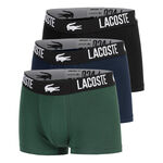 Lacoste Kläder Lacoste Cotton Stretch Trunk Boxershorts 3-pack Herrar-Mörkgrön