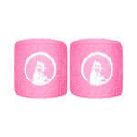 Quiet Please Tenniskl&auml;der Quiet Please Short Svettband - 2-pack Unisex-pink, vit