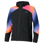 Mizuno Kläder Mizuno Active Alpha Hodded Löparjacka Herrar-orange