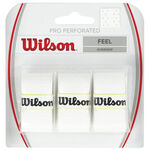 Wilson Överlindor Wilson Pro Overgrip Perforated 3-pack-Vit