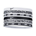 Nike Kl&auml;der Nike Printed H&aring;rband 6-pack-Vit,Svart