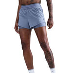 Nike Kläder Nike Swift 2in1 Löparshorts Damer - blågrå, silver