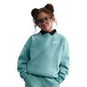 Club Fleece Oversized Crew Tr&ouml;ja Flickor-Visdom