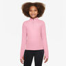 Dri-Fit Half-Zip L&aring;ng&auml;rmat Flickor-Rosa