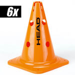 HEAD Träningsutrustning HEAD Koner 6-pack Stor-Orange