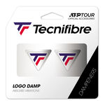 Tecnifibre Rackettillbeh&ouml;r Tecnifibre Logo Damp Tricolore D&auml;mpare-Vit,Bl&aring;