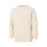 Club Fleece Oversized Crew Tröja Flickor-Beige,Vit