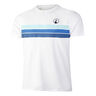 Ocean Block Stripe Receiver T-shirt Herrar - vit, bl&aring;