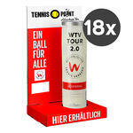 Wilson Trycksatt boll Wilson WTV Tour 2.0 4-pack r&ouml;r