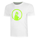 Quiet Please Kläder Quiet Please Wild Trainings T-shirt Herrar-Vit,Neongrön