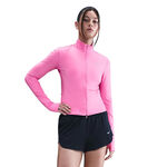Nike Kl&auml;der Nike Swift Half-Zip L&ouml;partr&ouml;ja Damer-Pink,Silver