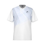 HEAD Kläder HEAD Topspin T-shirt Pojkar-Vit,Mörkblå
