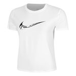 Nike Kläder Nike Dri-Fit One Swoosh Löpartröja Damer-Vit