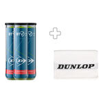 Dunlop Trycksatt boll Dunlop BTV 2.0 4-pack r&ouml;r 
