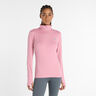 Essentials Space Dye Quarter Zip Långärmat Damer - pink, 