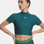 Under Armour T-shirt Under Armour HeatGear Crop T-shirt Damer-gr&ouml;n, gr&ouml;n