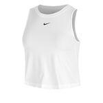 Nike Kl&auml;der Nike One Classic Dri-FIT Crop Linne Damer-Vit