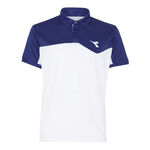 Diadora Kläder Diadora Court Polo Herrar-Vit,Mörkblå